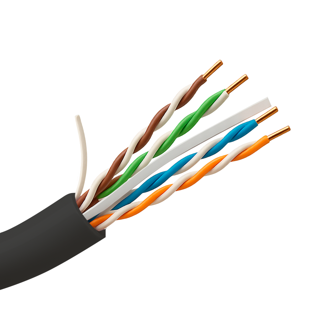 SAFIRE UTP6-305-BC-OUTDOOR - Cable UTP rígido de exterior - Categoría 6 - Cumple con 90m Fluke test - Conductor OFC, pureza 99.9% cobre - Rollo de 305 metros - Diámetro 5.5 mm - imagen 1