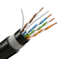 SAFIRE UTP6-305-BC-PE/PVC-ARM - Bobina de cable de red Cat6 de 305 metros - Conductor de cobre 100% para máxima señal - Armadura metálica de acero contra roedores - Doble cubierta de máxima protección PE y PVC - Alcance óptimo recomendado de hasta 70 metr