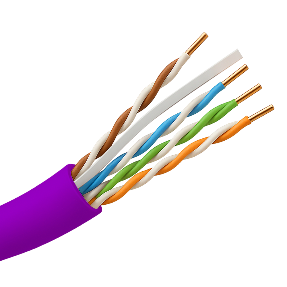 SAFIRE UTP6-305-LSZH-Dca-PU - Cable UTP Safire libre de halógenos - Categoría 6 - Cumple con 90m Fluke test - Rollo de 305 metros - Diámetro 0.5 mm - Libre de halógenos