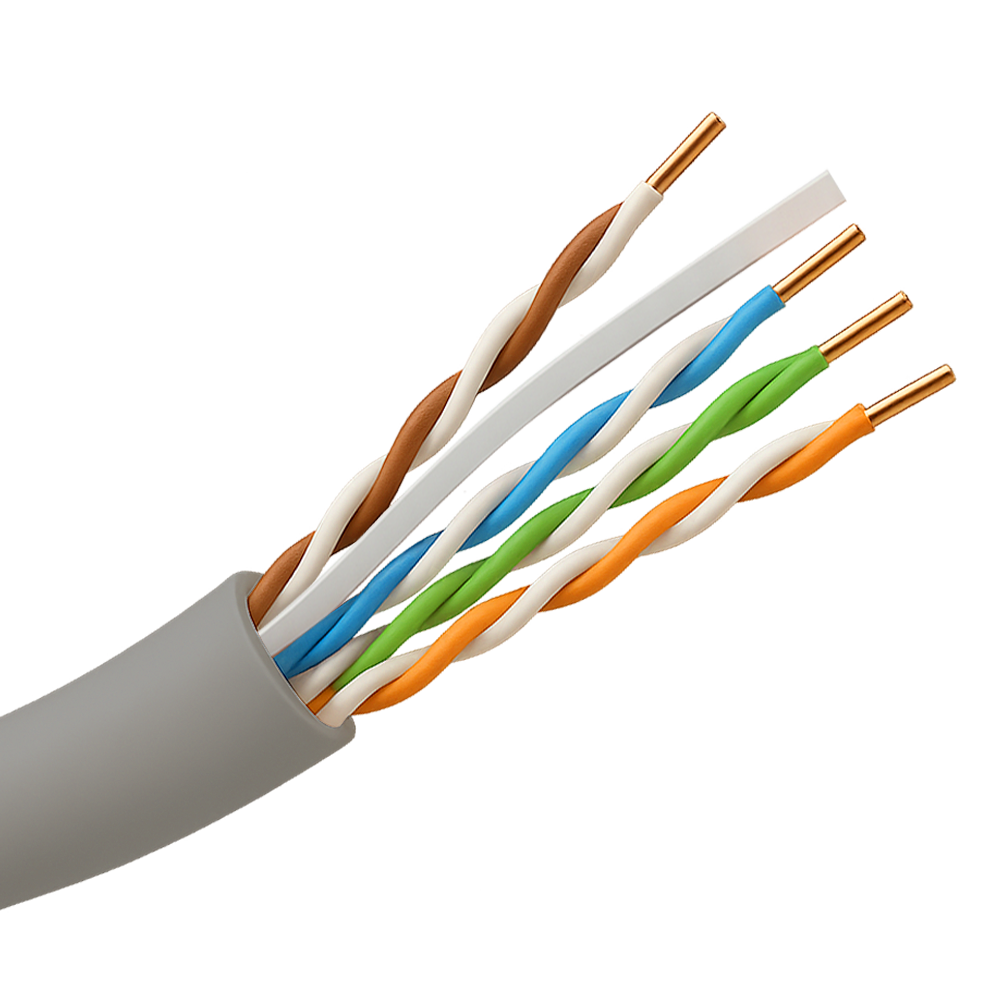 SAFIRE UTP6-305-LSZH-Dca - Cable UTP Safire libre de halógenos - Categoría 6 - Cumple con 90m Fluke test - Rollo de 305 metros - Diámetro 0.5 mm - Libre de halógenos