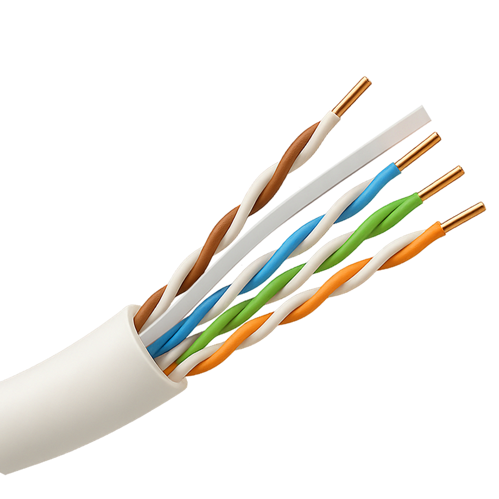 SAFIRE UTP6-305-PVC-Eca - Cable UTP Safire PVC - Categoría 6 - Cumple con 90m Fluke test - Rollo de 305 metros - Conductor CCA - Diámetro 6.0 mm - imagen 1