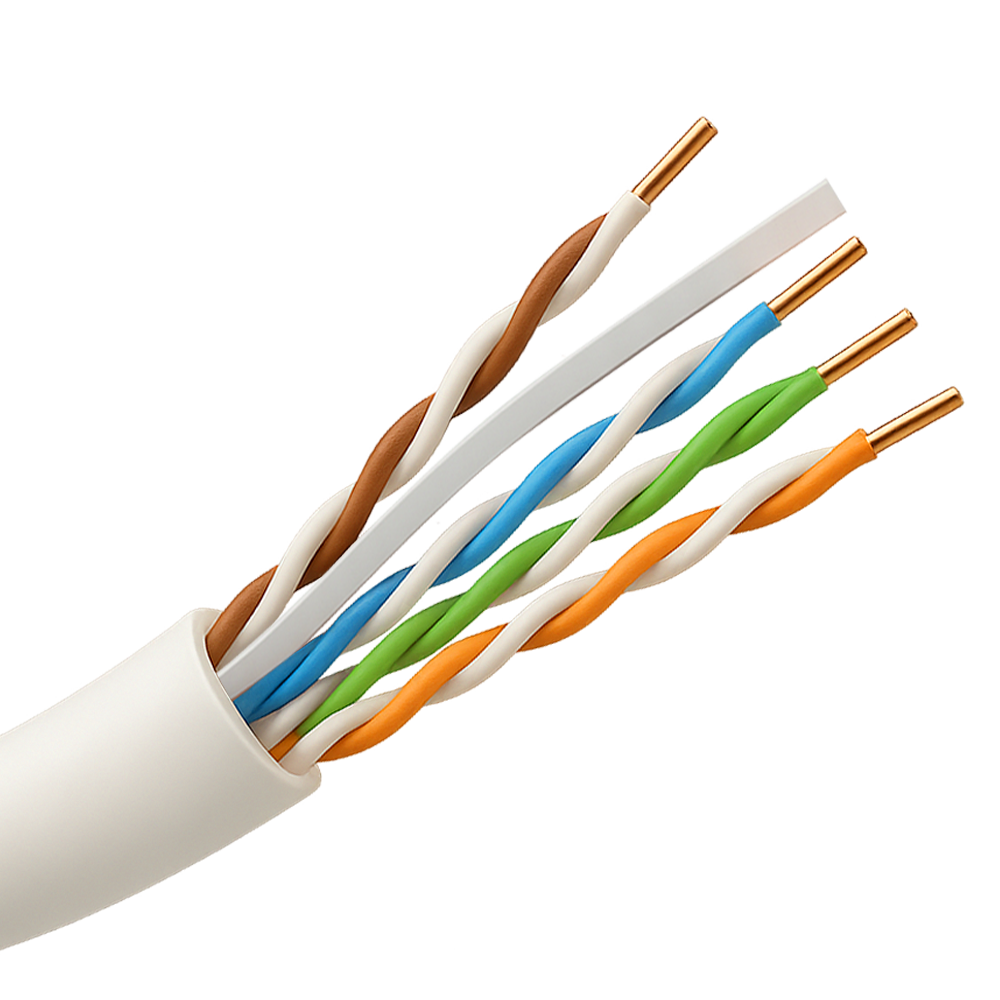 SAFIRE UTP6-500-LSZH-Dca - Cable UTP Safire libre de halógenos - Categoría 6 - Cumple con 90m Fluke test - Rollo de 500 metros - Diámetro 0.5 mm - Libre de halógenos - imagen 1