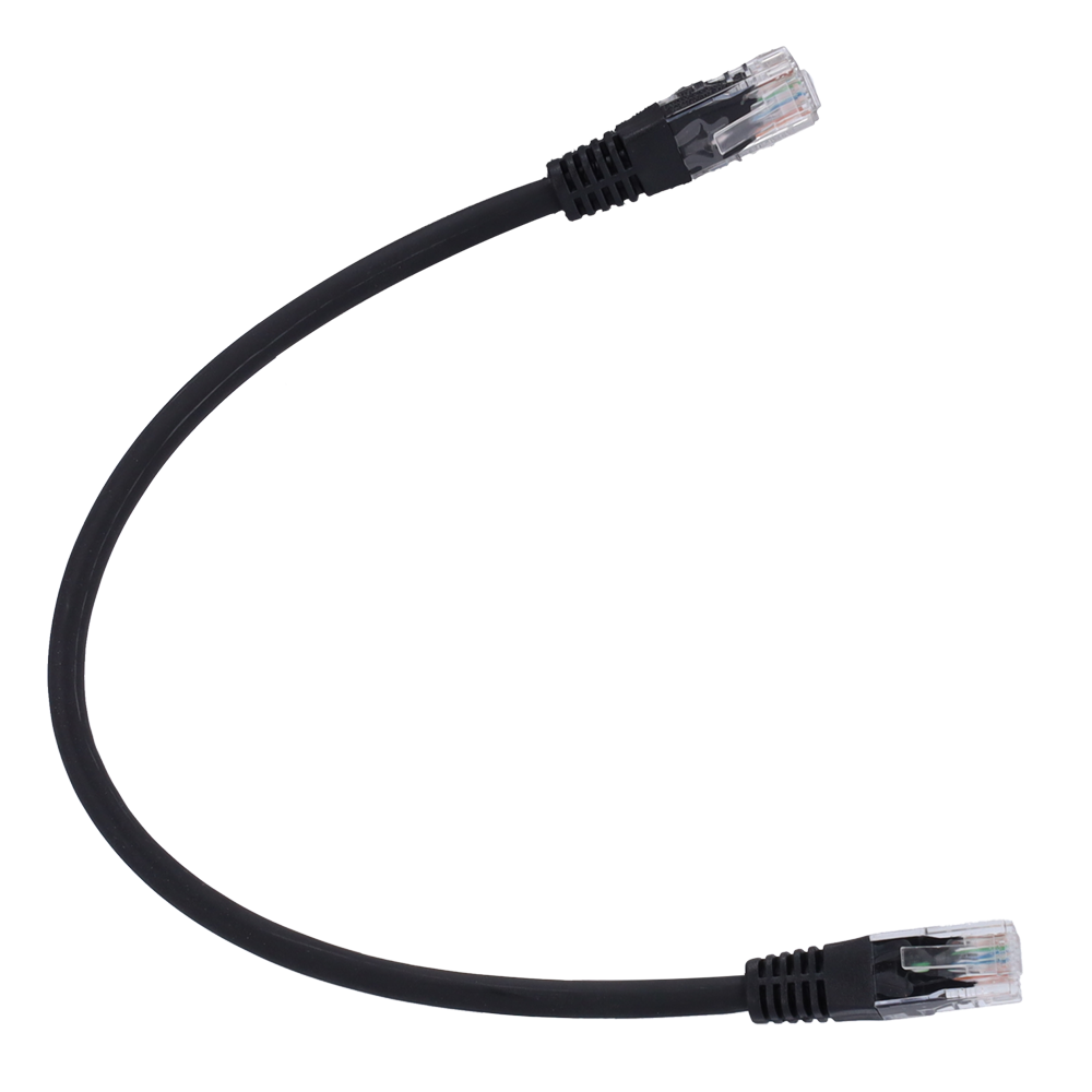 SAFIRE UTP6-H-03BK - Cable UTP - Ethernet - Conectores RJ45 - Categoría 6 - 0,3 m - Color negro - imagen 1