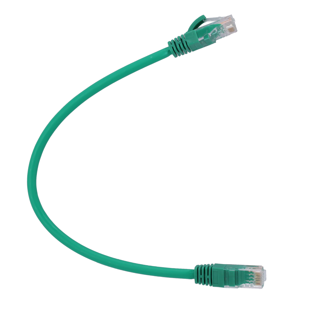 SAFIRE UTP6-H-03GN - Cable UTP - Ethernet - Conectores RJ45 - Categoría 6 - 0,3 m - Color verde - imagen 1