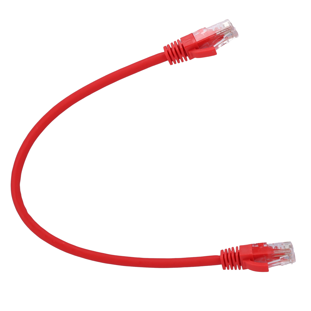 SAFIRE UTP6-H-03R - Cable UTP - Ethernet - Conectores RJ45 - Categoría 6 - 0,3 m - Color rojo - imagen 1