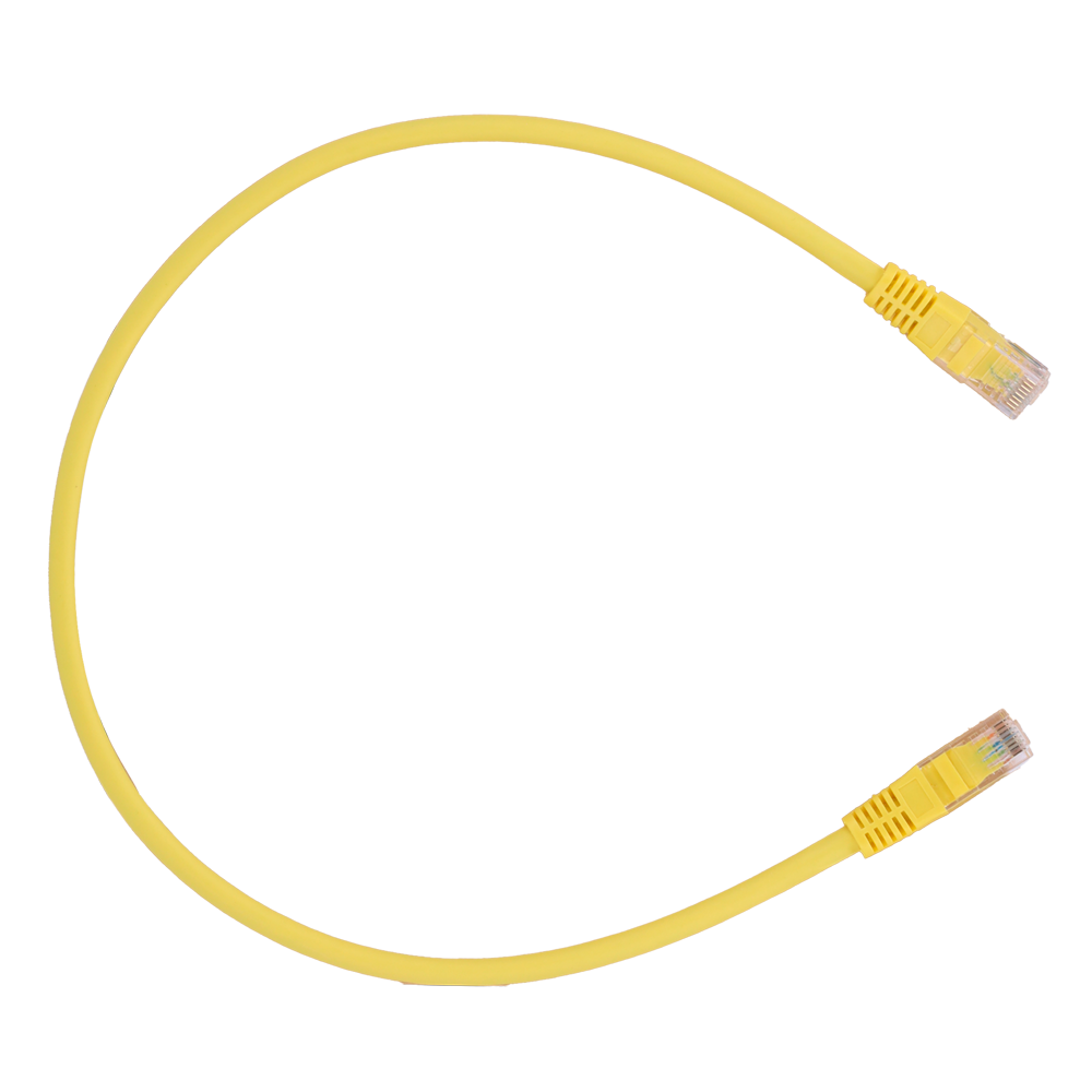 SAFIRE UTP6-H-03Y - Cable UTP - Ethernet - Conectores RJ45 - Categoría 6 - 0,3 m - Color amarillo - imagen 1