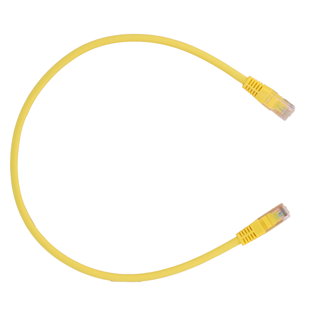 SAFIRE UTP6-H-05Y - Cable UTP - Ethernet - Conectores RJ45 - Categoría 6 - 0,5 m - Color amarillo - imagen 1