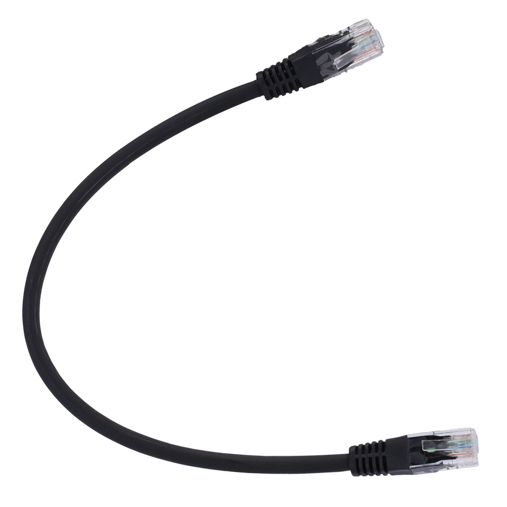 SAFIRE UTP6-H-1BK - Cable UTP - Ethernet - Conectores RJ45 - Categoría 6 - 1 m - Color negro - imagen 1