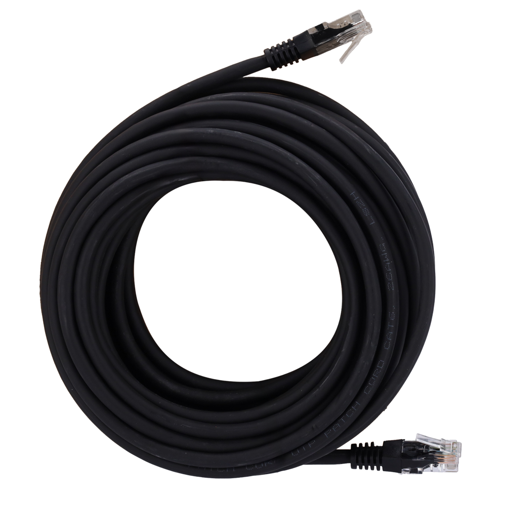 SAFIRE UTP6-H-30BK - Cable UTP - Ethernet - Conectores RJ45 - Categoría 6 - 30 m - Color negro - imagen 1