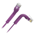 SAFIRE UTP6A-FLEX-02P - Cable UTP flexible - Ethernet - Conectores RJ45 - Categoría 6A - 0,2 m - Color morado - imagen 1