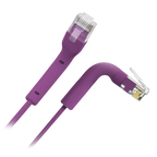 SAFIRE UTP6A-FLEX-02P - Cable UTP flexible - Ethernet - Conectores RJ45 - Categoría 6A - 0,2 m - Color morado - imagen 1