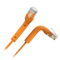 SAFIRE UTP6A-FLEX-03O - Cable UTP flexible - Ethernet - Conectores RJ45 - Categoría 6A - 0,3 m - Color naranja - imagen 1