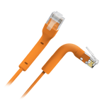 SAFIRE UTP6A-FLEX-03O - Cable UTP flexible - Ethernet - Conectores RJ45 - Categoría 6A - 0,3 m - Color naranja - imagen 1