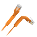 SAFIRE UTP6A-FLEX-05O - Cable UTP flexible - Ethernet - Conectores RJ45 - Categoría 6A - 0,5 m - Color naranja - imagen 1