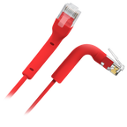 SAFIRE UTP6A-FLEX-05R - Cable UTP flexible - Ethernet - Conectores RJ45 - Categoría 6A - 0,5 m - Color red - imagen 1