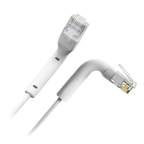 SAFIRE UTP6A-FLEX-05W - Cable UTP flexible - Ethernet - Conectores RJ45 - Categoría 6A - 0,5 m - Color blanco - imagen 1