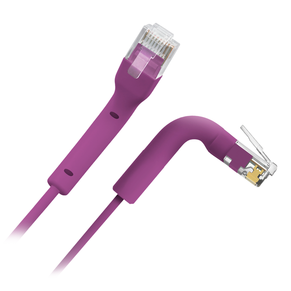 SAFIRE UTP6A-FLEX-150P - Cable UTP flexible - Ethernet - Conectores RJ45 - Categoría 6A - 1,5 m - Color morado - imagen 1