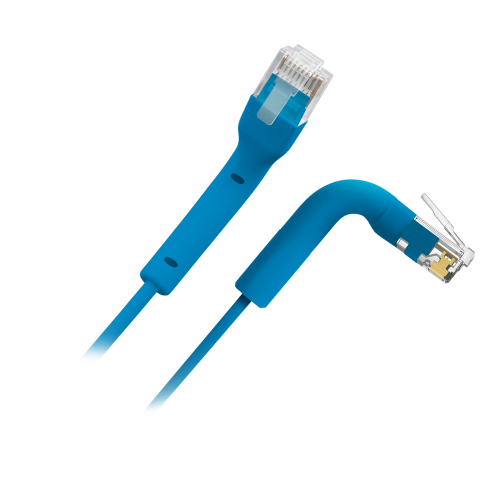 SAFIRE UTP6A-FLEX-1B - Cable UTP flexible - Ethernet - Conectores RJ45 - Categoría 6A - 1 m - Color azul - imagen 1