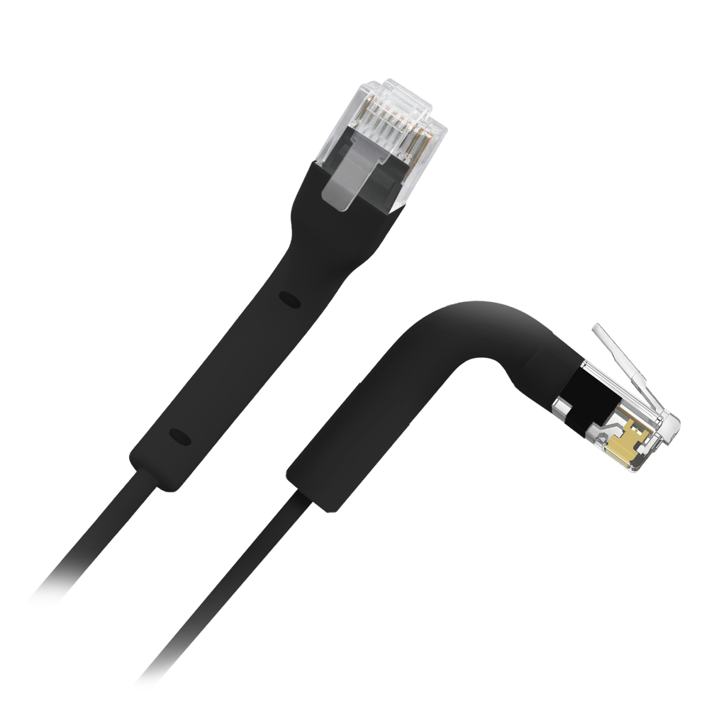 SAFIRE UTP6A-FLEX-1BK - Cable UTP flexible - Ethernet - Conectores RJ45 - Categoría 6A - 1 m - Color negro - imagen 1