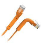 SAFIRE UTP6A-FLEX-2O - Cable UTP flexible - Ethernet - Conectores RJ45 - Categoría 6A - 2 m - Color naranja - imagen 1