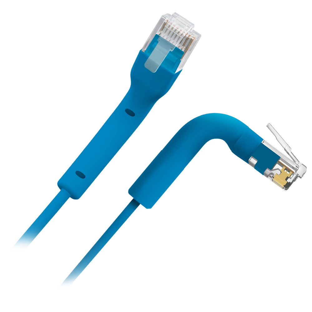 SAFIRE UTP6A-FLEX-3B - Cable UTP flexible - Ethernet - Conectores RJ45 - Categoría 6A - 3 m - Color azul - imagen 1