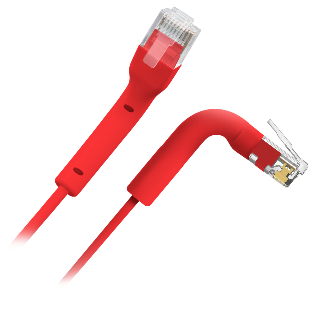 SAFIRE UTP6A-FLEX-3R - Cable UTP flexible - Ethernet - Conectores RJ45 - Categoría 6A - 3 m - Color red - imagen 1