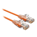 SAFIRE UTP6A-SLIM-010O - Cable UTP Slim de parcheo - Ethernet - Conectores RJ45 - Categoría 6A - 0,1 m - Color naranja