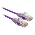 SAFIRE UTP6A-SLIM-010PU - Cable UTP Slim de parcheo - Ethernet - Conectores RJ45 - Categoría 6A - 0,1 m - Color morado