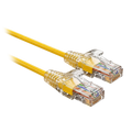 SAFIRE UTP6A-SLIM-010Y - Cable UTP Slim de parcheo - Ethernet - Conectores RJ45 - Categoría 6A - 0,1 m - Color amarillo