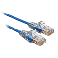 SAFIRE UTP6A-SLIM-015B - Cable UTP Slim de parcheo - Ethernet - Conectores RJ45 - Categoría 6A - 0,15 m - Color azul