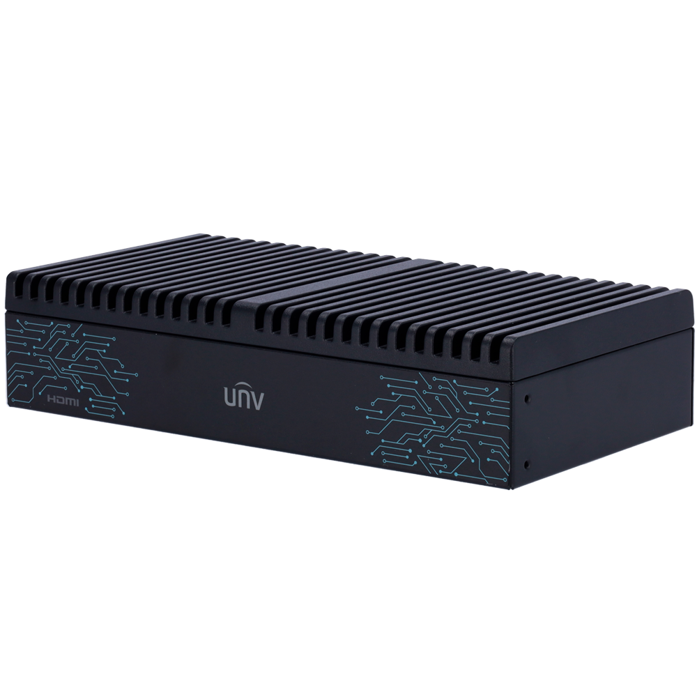 UNIVIEW UV-ECS-508S-SF-HA - UNIVIEW AI BOX - Servidor con más de 40 funciones Inteligentes - 8 Canales - 2 x RJ45 10M/100M/1000M - SSD 128 GB Incluido - Reconocimiento Facial - imagen 1