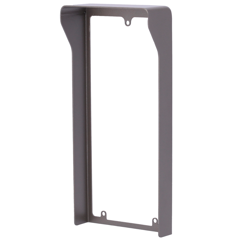 UNIVIEW UV-EP-CS201-F - Cubierta para videoportero - Específica para Uniview UV-OEU-201B-HMK-W - Medidas: 179 (Al) x 84 (An) x 33 (Fo) mm - Fabricada en aleación de aluminio - Visera para lluvia - Montaje encastrado - imagen 1