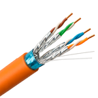 UNIVIEW UV-FTP6A-300-BC23AWG-DCA-R-O - Uniview cable FTP categoría 6A - Conductor OFC,100% cobre - Diámetro 23 AWG-0,57mm - Certificado CPR Dca - Cubierta exterior LSZH / Color naranja - Se suministra en bobinas de Madera de 305 metros - imagen 1