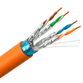 UNIVIEW UV-F/FTP6A-500-BC23AWG-DCA-R-O - Uniview cable F/FTP categoría 6A - Conductor OFC,100% cobre - Diámetro 23 AWG-0,57mm - Certificado CPR Dca-s1,d2,a1 - Cubierta exterior LSZH / Color naranja - Se suministra en bobinas de Madera de 500 metros