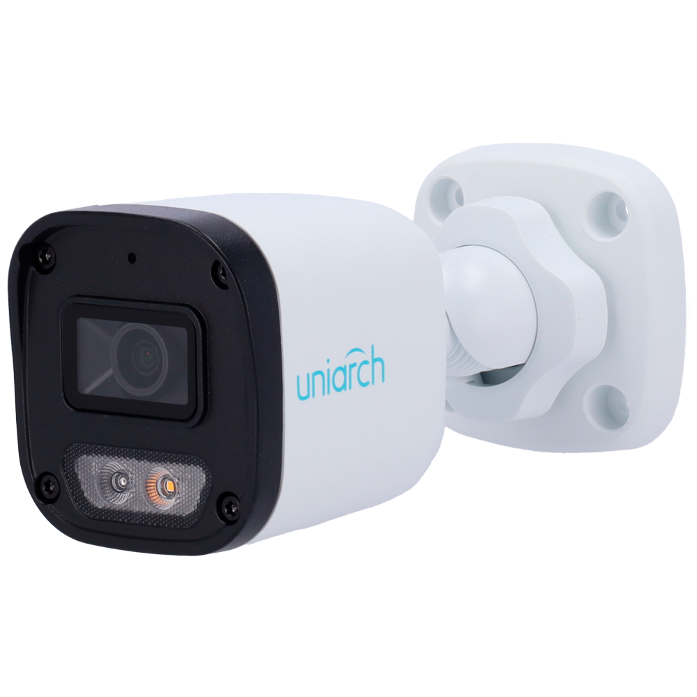 UNIARCH UV-IPC-B132-AF28-DL-ECO - Cámara Bullet IP Uniview-Uniarch - 2 MP | Lente 2.8 mm - IR 30 m | DWRD - Iluminación dual | Detección de cuerpo humano - PoE | IP67 - Micrófono integrado - imagen 1