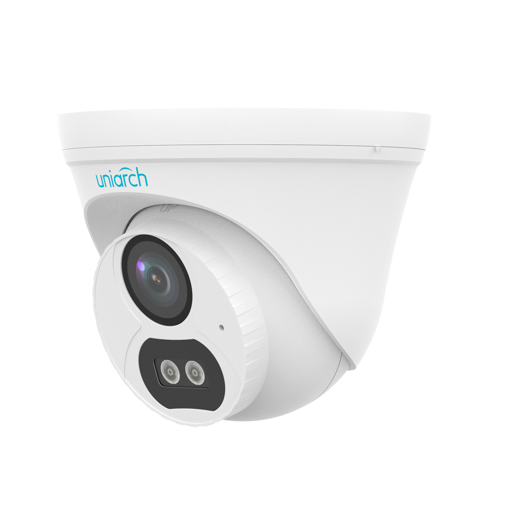 UNIARCH UV-IPC-T132-AF28-DL-ECO - Cámara Turret IP Uniview-Uniarch - 2 MP | Lente 2.8 mm - IR 30 m | Luz blanca 15 m | DWRD - Detección de cuerpo humano 2.0 - PoE - Micrófono integrado - imagen 1