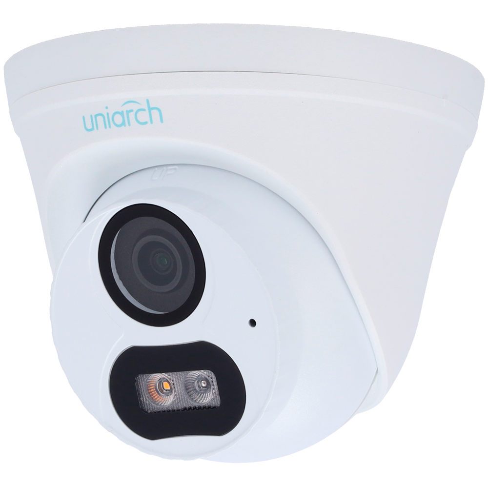 UNIARCH UV-IPC-T134-AF28-DL-ECO - Cámara Turret IP Uniview-Uniarch - 4 MP | Lente 2.8 mm - IR 30 m | DWRD - Detección de cuerpo humano - PoE | IP67 - Micrófono integrado - imagen 1