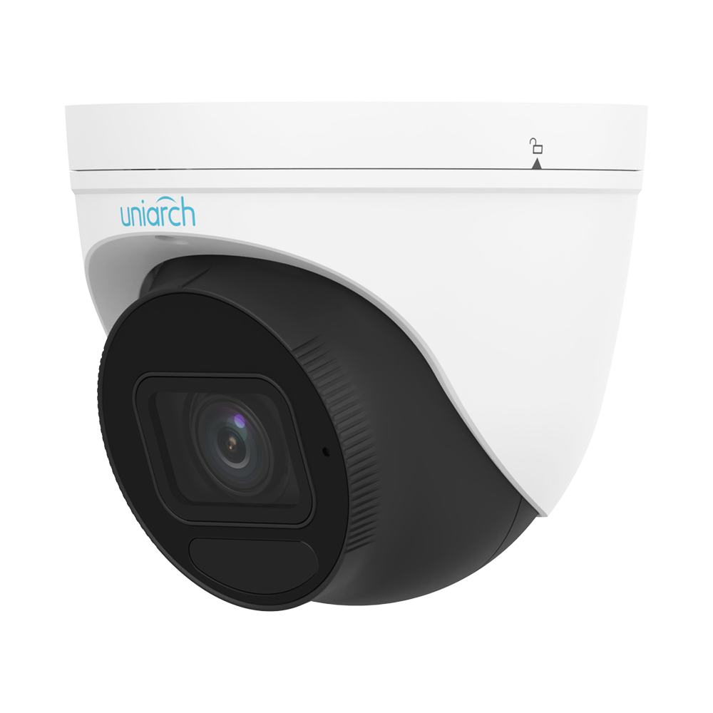 UNIARCH UV-IPC-T314-ADZK - Cámara IP Turret | Uniarch - 4 MP | Lente 2.8~12 mm | microSD 512 GB - IR 30 m | WDR 120 dB - SIP Lite - PoE | UMD | IP67 - Botón de reset | Micrófono incorporado - imagen 1