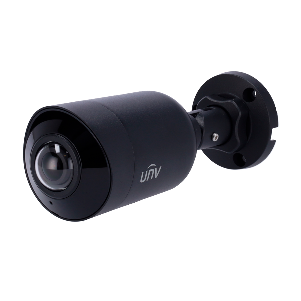 UNIVIEW UV-IPC2105SB-ADF16KM-I0-BLACK - Cámara Bullet IP Uniview - Gama Prime - 5 MP | Lente 1.6 mm | microSD 256 GB - IR 20m | WDR 120 dB | Dewarping 1-9 - Lente Gran Angular, imagen 180º - PoE | UMD | SIP | IP67 | IK10 - Botón de reset | Micrófono | Col - imagen 1