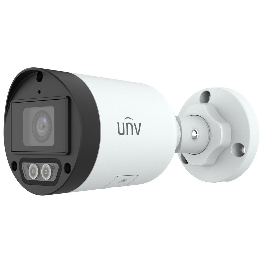 UNIVIEW UV-IPC2122LB-AF28K-DL - Cámara Bullet IP Uniview - Gama Easy - 2 MP | Lente 2.8 mm | microSD 512 GB - Luz blanca 30 m | IR 30 m | DWDR - Color Hunter | Luz dual - PoE | UMD | IP67 - MIC