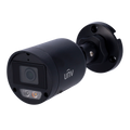 UNIVIEW UV-IPC2124LB-AF28K-DL2-BLACK - Cámara Bullet IP Uniview - Gama Easy - 4 MP | Lente 2.8 mm | microSD 512 GB - IR 30 m | Luz blanca 30 m - Color Hunter | Dual Light - PoE | IP67 - Micrófono | Grafeno y plástico | Color negro - imagen 1