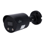 UNIVIEW UV-IPC2124LE-ADF28KMC-WL-BLACK - Cámara Bullet IP Uniview - Gama Easy - 4 MP | Lente 2.8 mm | microSD 128 GB - IR 30 m | Luz blanca 30 m | WDR 120 dB - Color Hunter | Dual Light - PoE | UMD | IP67 - Micrófono | Altavoz - imagen 1