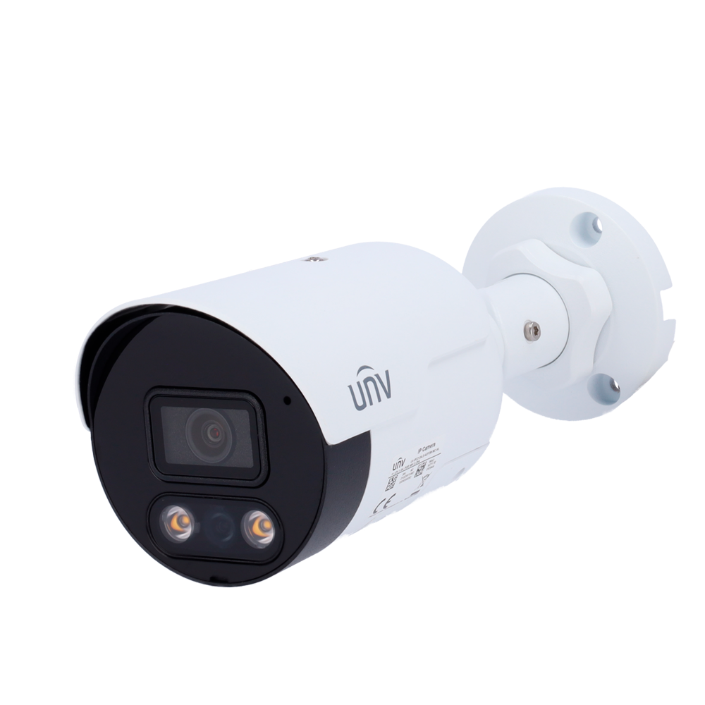 UNIVIEW UV-IPC2124LE-ADF28KMC-WL - Cámara Bullet IP Uniview - Gama Easy - 4 MP | Lente 2.8 mm | microSD 128 GB - IR 30 m | Luz blanca 30 m | WDR 120 dB - Color Hunter | Dual Light - PoE | UMD | IP67 - Micrófono | Altavoz - imagen 1