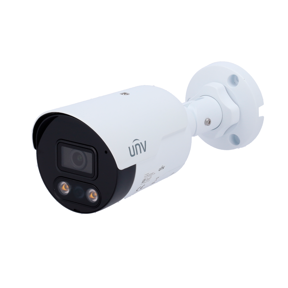 UNIVIEW UV-IPC2124SB-ADF28KMC-I1 - Cámara Bullet IP Uniview - Gama Prime - 4 MP | Lente 2.8 mm | microSD 512 GB - IR 40 m | Luz blanca 40 m | WDR 130 dB - Wise-ISP | Dual Light | Conteo - PoE | UMD | SIP | IP67 - Botón de reset | Micrófono | Altavoz - imagen 1