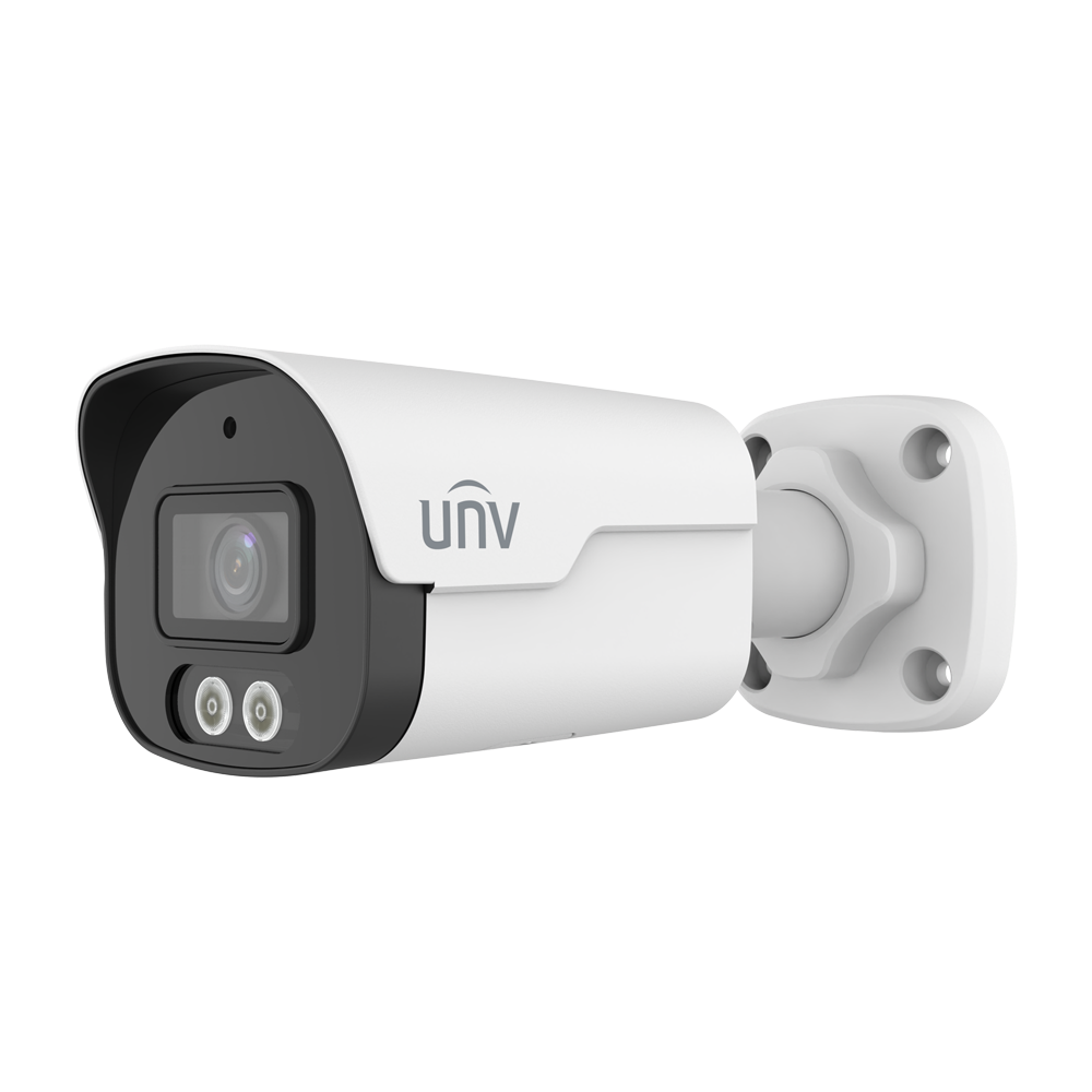 UNIVIEW UV-IPC2126SB-ADF28KM-DL-I1 - Cámara Bullet IP Uniview - Gama Prime - 6 MP | Lente 2.8 mm | microSD 512 GB - IR 40 m | Luz Blanca 40 m | WDR 120 dB - Wise-ISP | Conteo de personas - PoE | UMD | SIP | IP67 - Reset | Micrófono