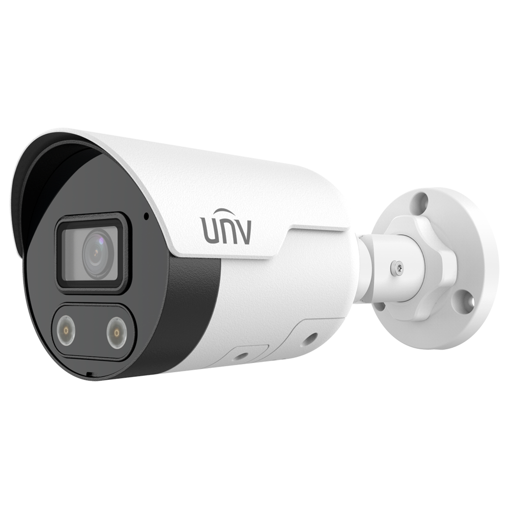 UNIVIEW UV-IPC2126SB-ADF28KMC-I1 - Cámara Bullet IP Uniview - Gama Prime - 6 MP | Lente 2.8 mm | microSD 512 GB - IR 40 m | Luz blanca 40 m | WDR 130 dB - Wise-ISP | Dual Light | Conteo - PoE | UMD | SIP | IP67 - Botón de reset | Micrófono | Altavoz - imagen 1