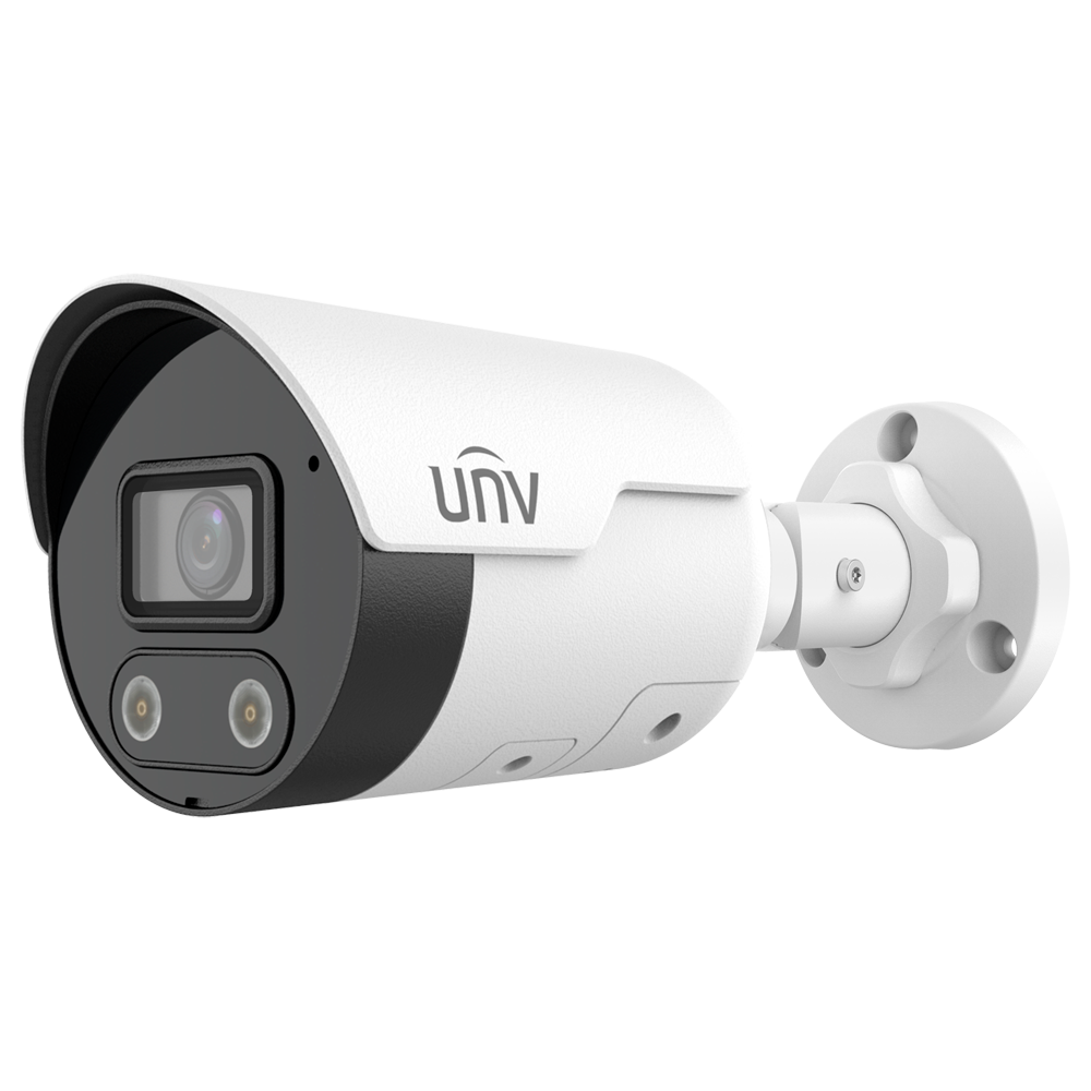 UNIVIEW UV-IPC2126SB-ADF40KMC-I1 - Cámara Bullet IP Uniview - Gama Prime - 6 MP | Lente 4 mm | microSD 512 GB - IR 40 m | Luz blanca 40 m | WDR 130 dB - Wise-ISP | Dual Light | Conteo - PoE | UMD | SIP | IP67 - Botón de reset | Micrófono | Altavoz - imagen 1