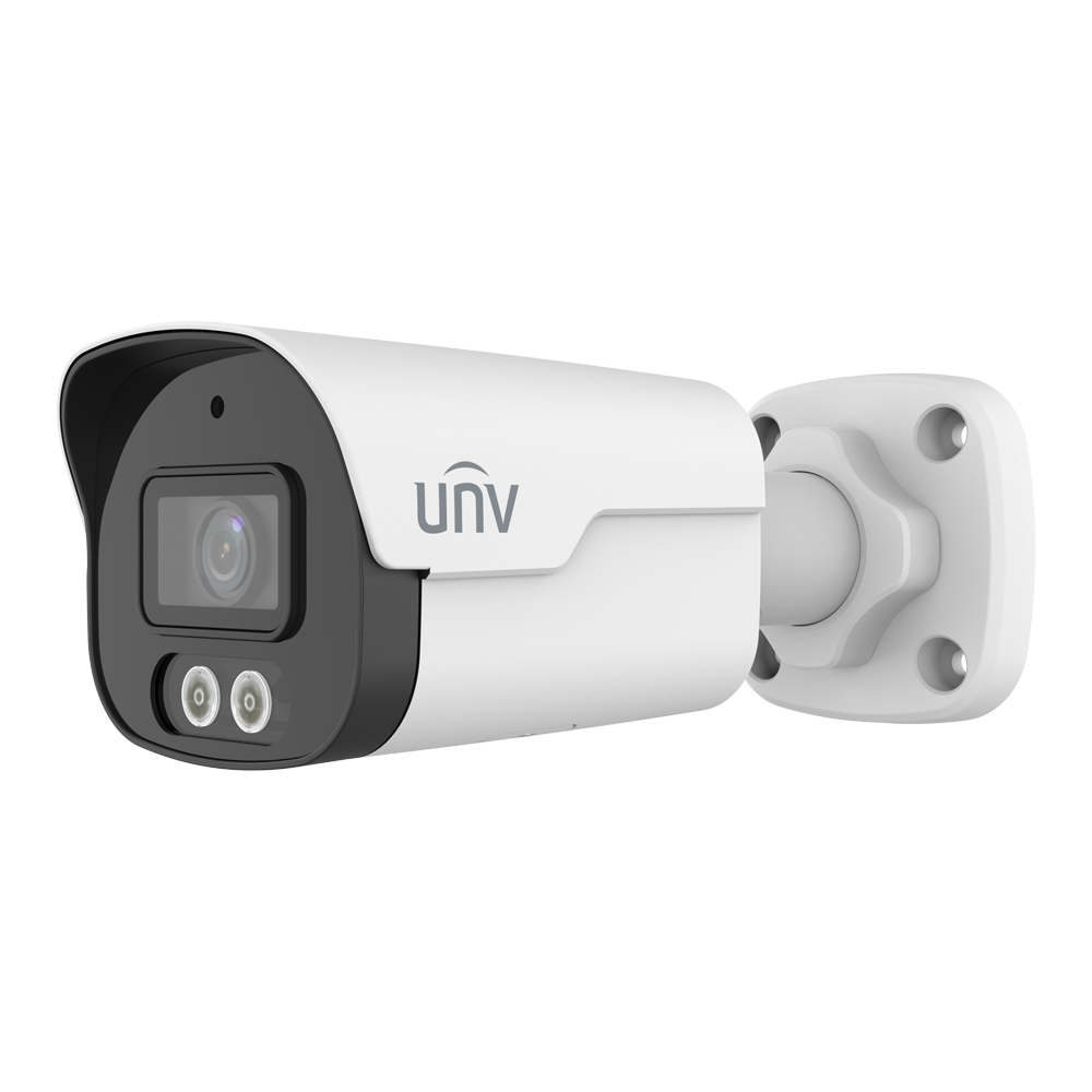 UNIVIEW UV-IPC2128SB-ADF28KM-DL-I1 - Cámara Bullet IP Uniview - Gama Prime - 8 MP | Lente 2.8 mm | microSD 512 GB - IR 40 m | Luz Blanca 40 m | WDR 120 dB - Wise-ISP | Conteo de personas - PoE | UMD | SIP | IP67 - Reset | Micrófono