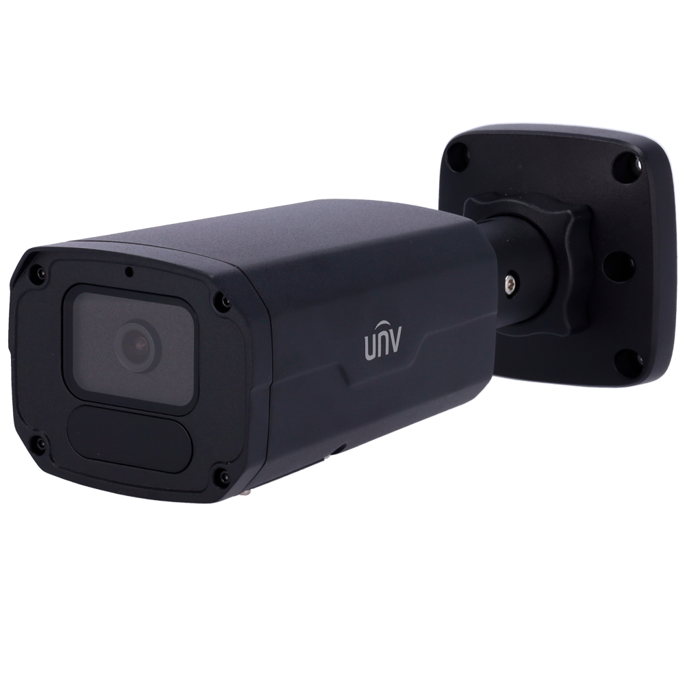 UNIVIEW UV-IPC2225SB-ADF40KM-I1-BLACK - Cámara Bullet IP Uniview - Gama Prime - 5 MP | Lente 4 mm | microSD 256 GB - IR 80 m | WDR 120 dB - Light Hunter - PoE | UMD | SIP | IP67 | IK10 - Mic | Alarma | Audio | Color negro - imagen 1