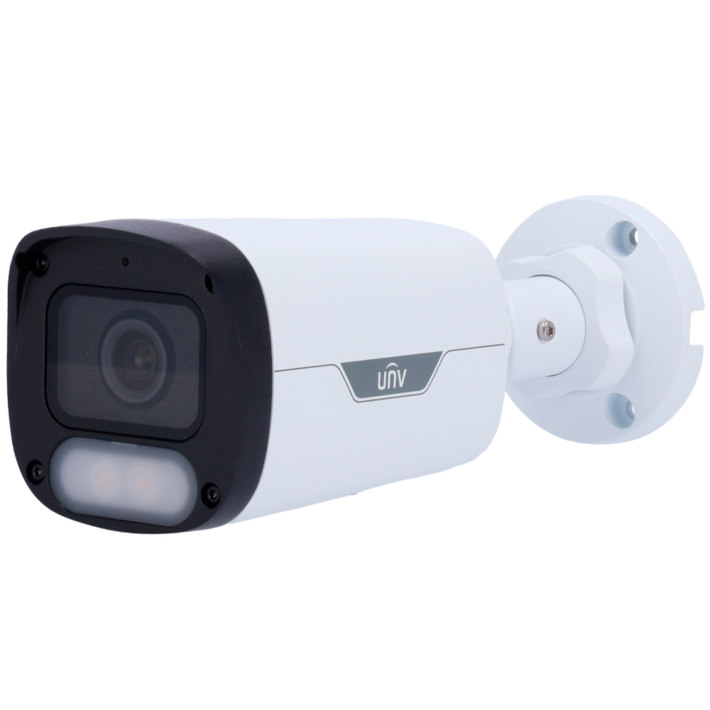 UNIVIEW UV-IPC2318LE-ADF40KM-WP - Cámara Bullet IP Uniview - Gama Easy - 8 MP | Lente 4 mm | microSD 512 GB - Luz blanca 30 m | WDR 120 dB - Color Hunter con tecnología WISE-ISP - PoE | UMD | SIP Lite | IP67 - Botón de reset | Micrófono incorporado - imagen 1